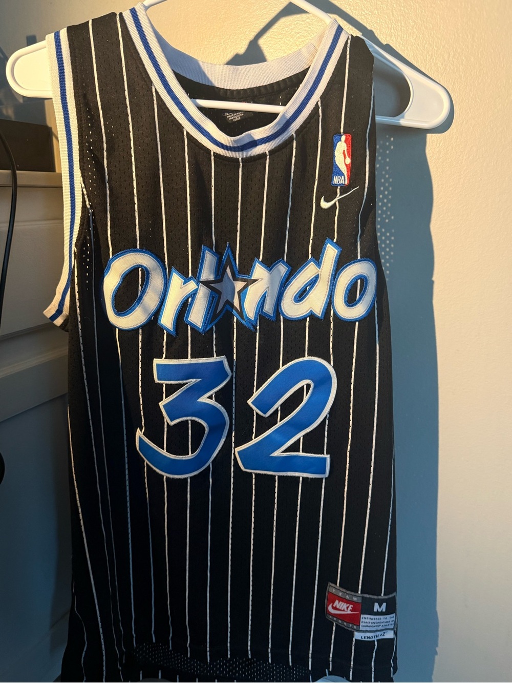 Orlando Shaq Pinstripe Basketball Jersey